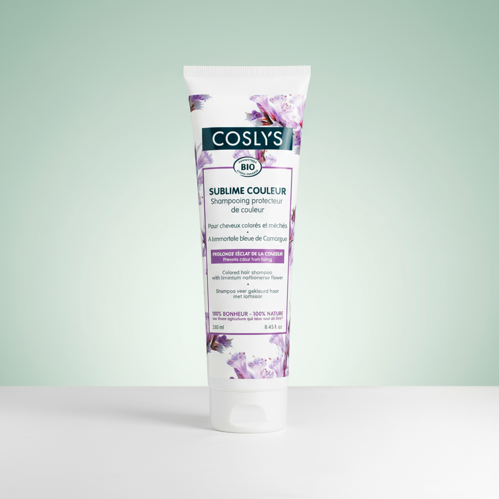 Coslys Champú Color para Pelo Teñido con Flor de Limonium (Lavanda del mar) 250ml