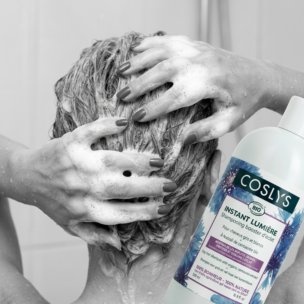 Coslys Champú para Cabello Blanco y Gris 500ml - COSLYS - cosmética natural