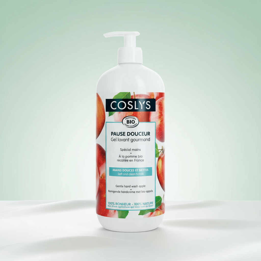 Coslys Jabón de Manos en Crema con Manzana Francesa BIO 1Litro