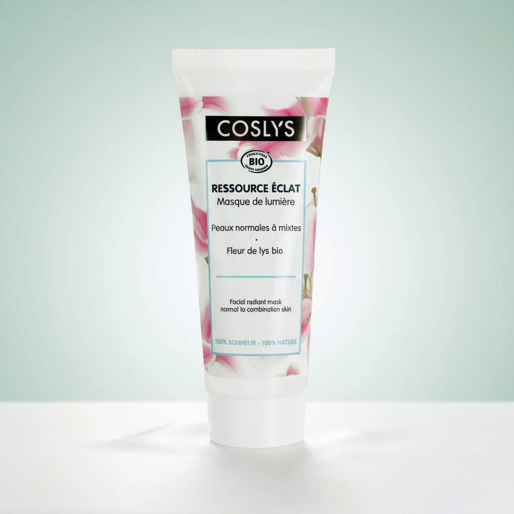 Coslys Mascarilla Facial Radiante para Piel Normal y Mixta con Flor de Lirio 75ml