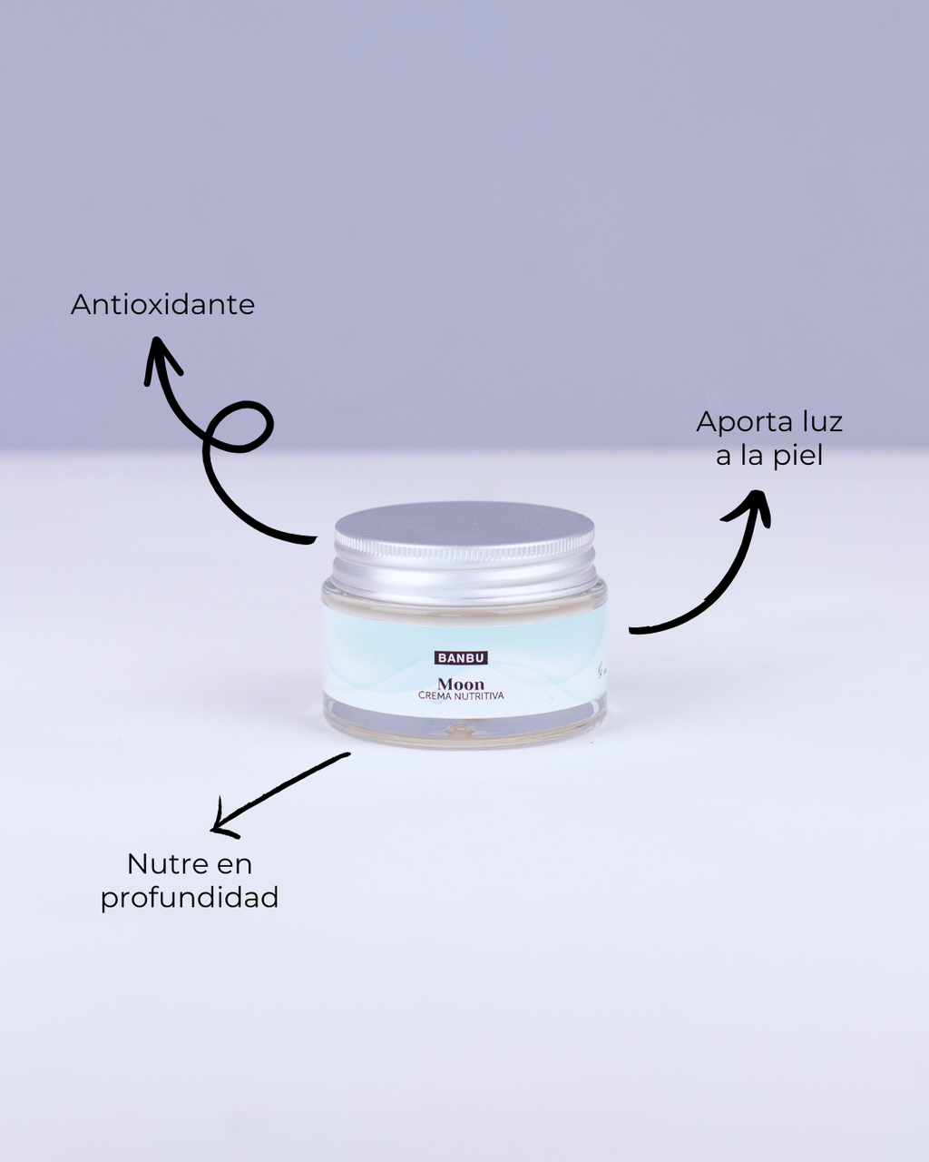 Banbu Crema Facial Nutritiva Moon 50ml - BANBU - cosmética natural