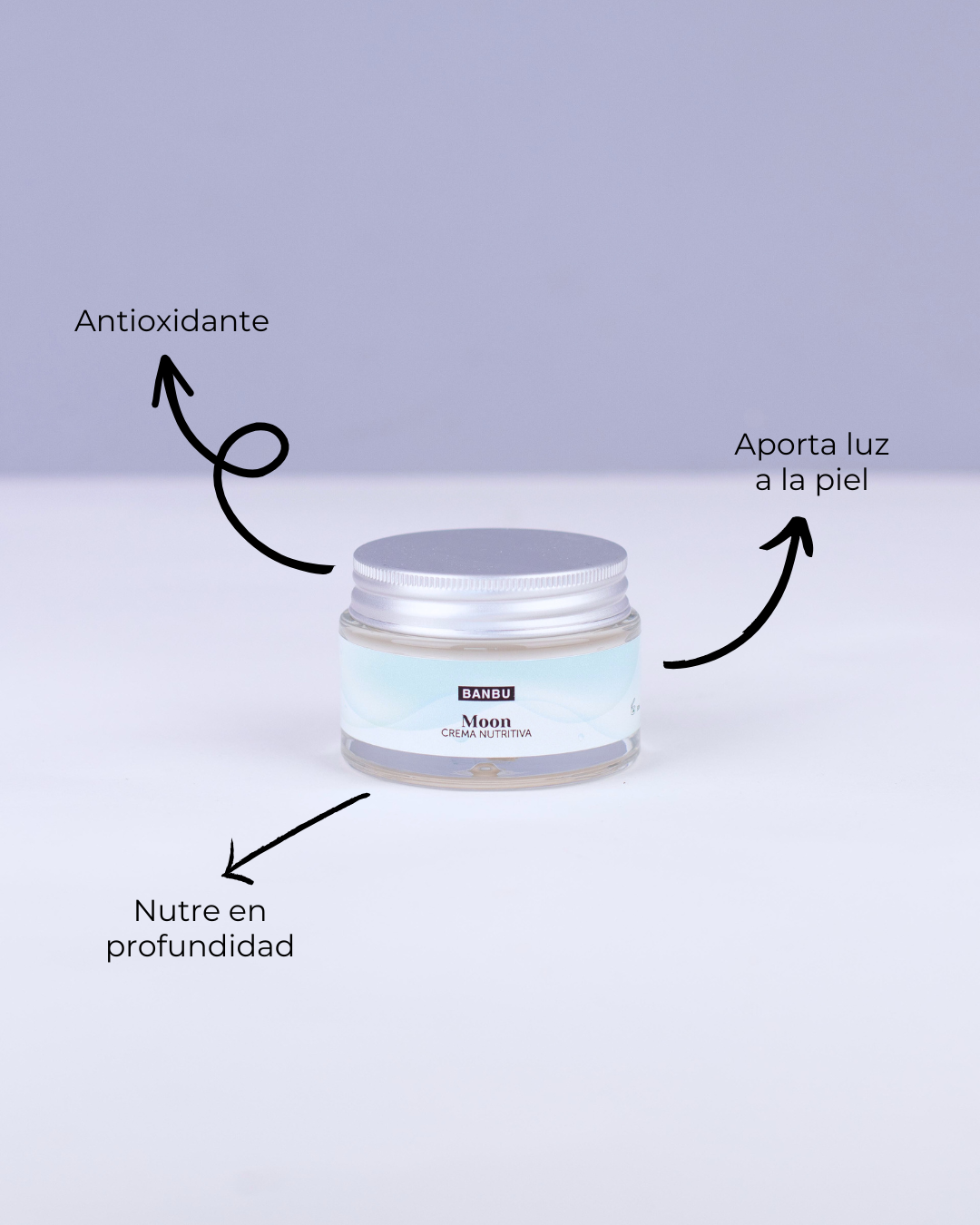 Banbu Crema Facial Nutritiva Moon 50ml - BANBU - cosmética natural