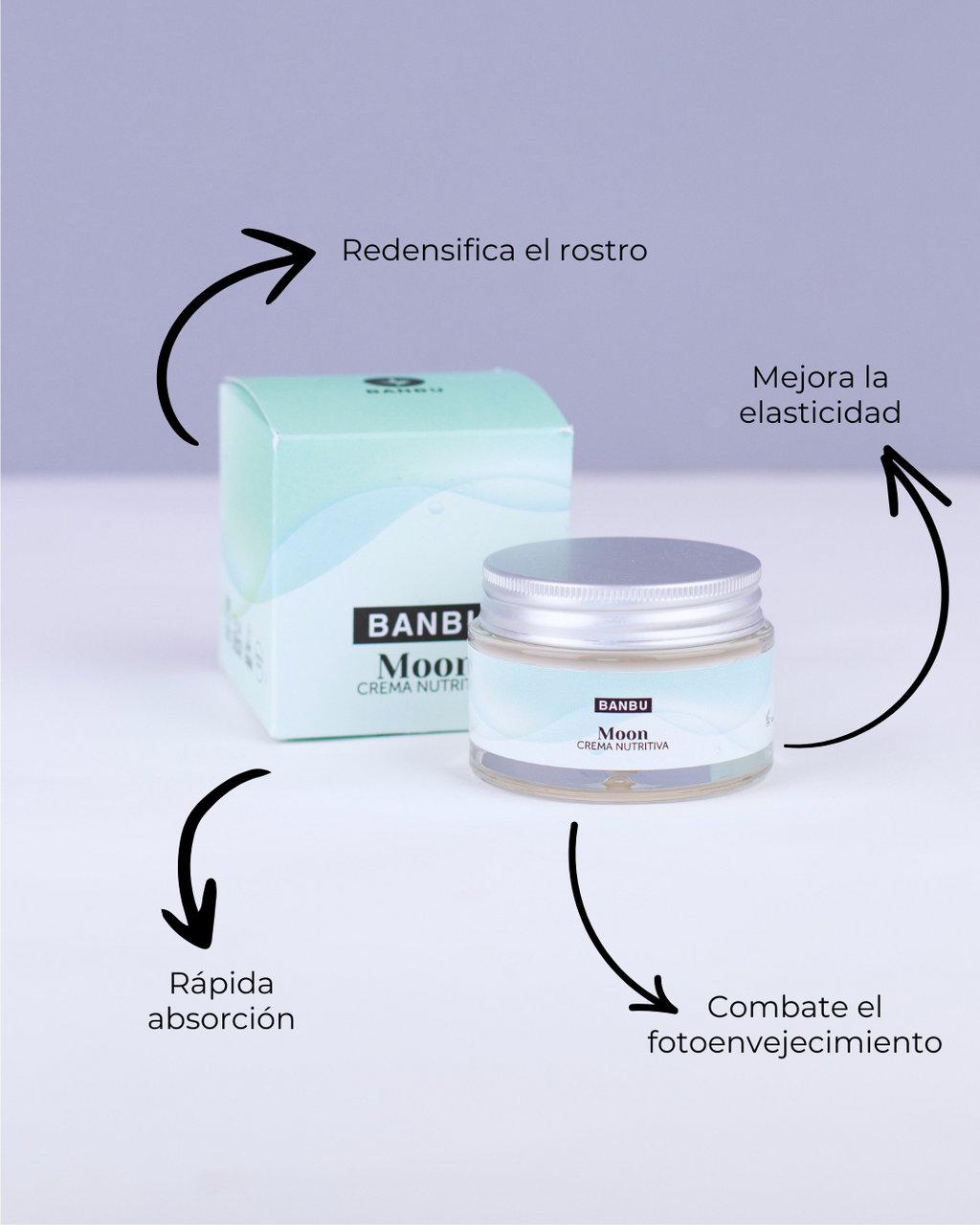 Banbu Crema Facial Nutritiva Moon 50ml - BANBU - cosmética natural