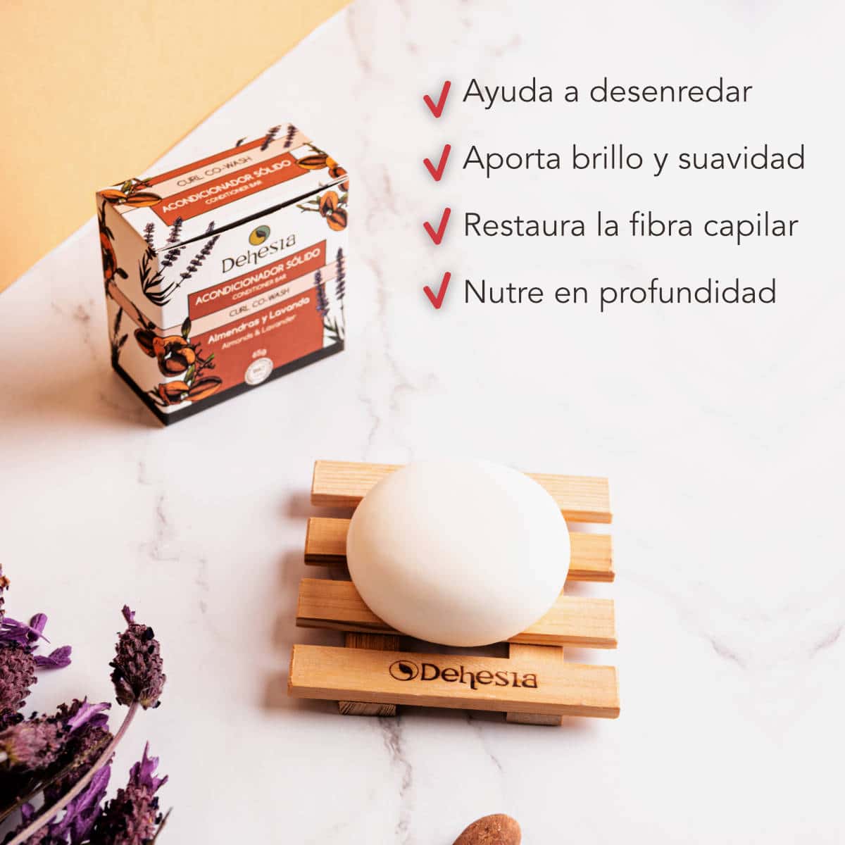 Dehesia Acondicionador Sólido BIO con Almendras y Lavanda