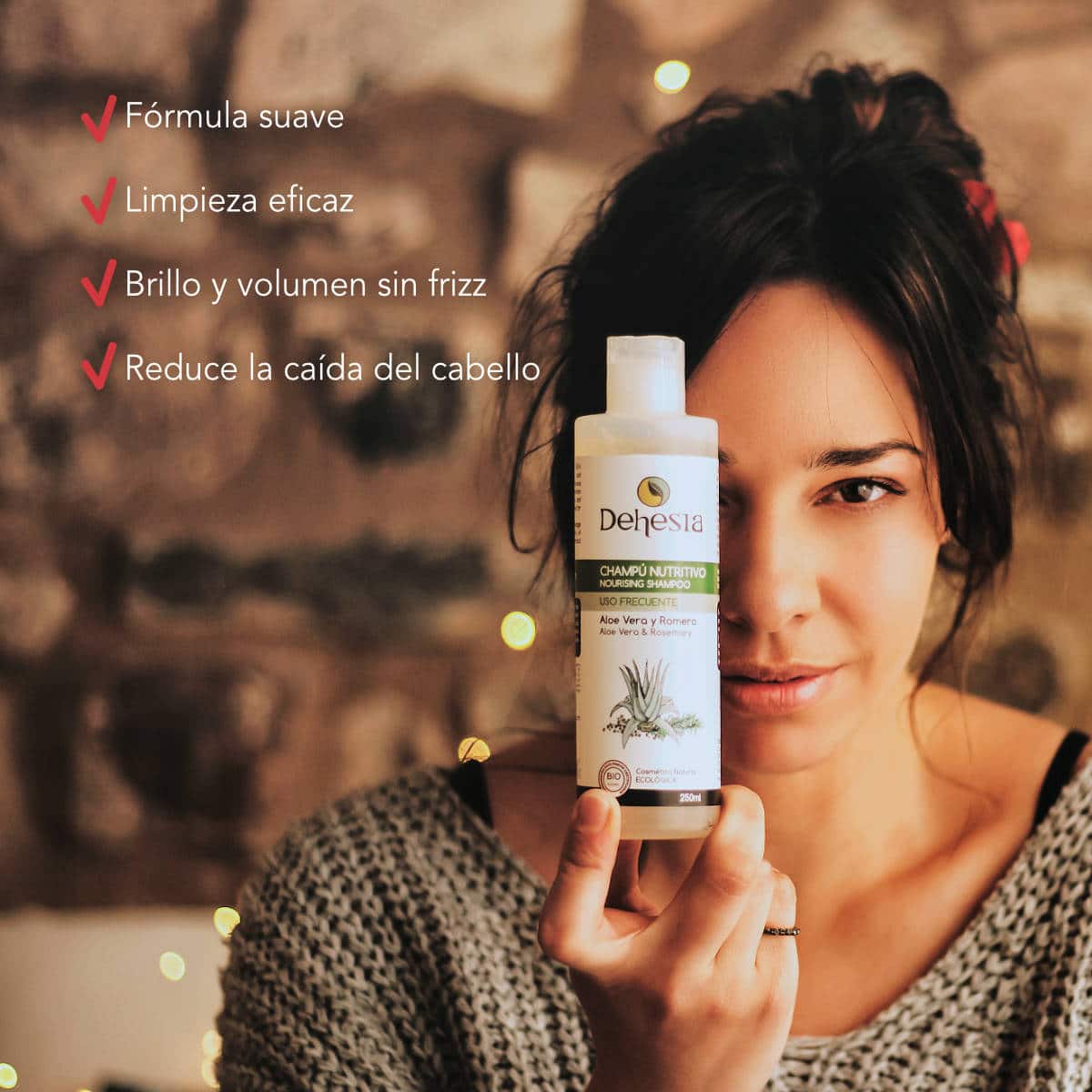 Dehesia Champú Nutritivo BIO con Aloe Vera y Romero 250ml
