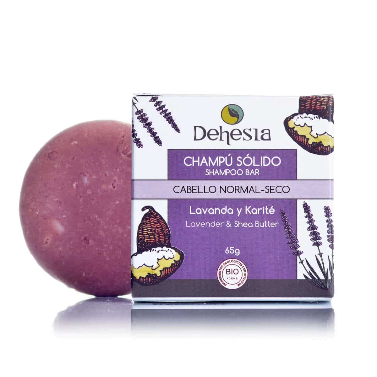 Dehesia Champú Sólido BIO Cabello Normal-Seco con Lavanda y Karité