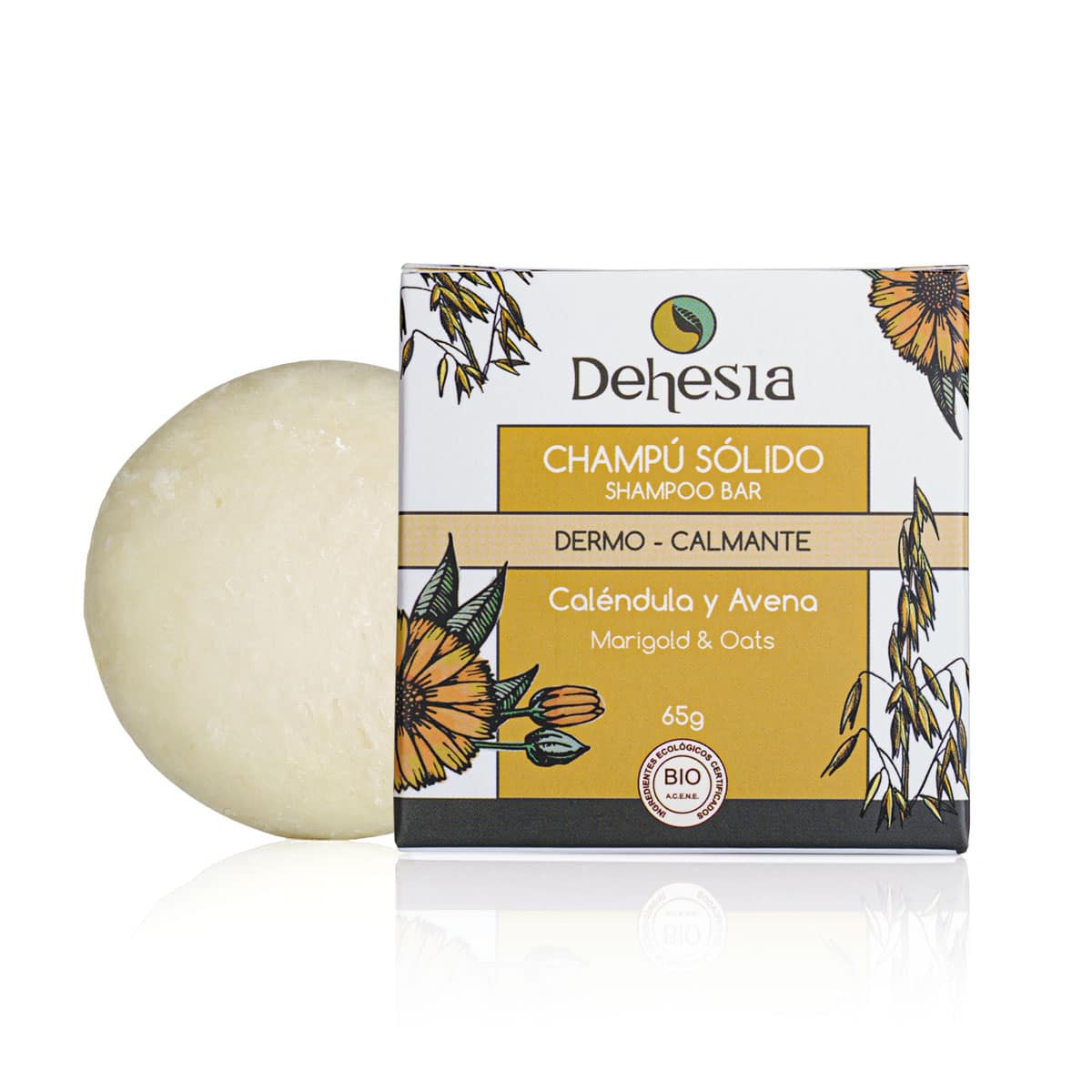 Dehesia Champú Sólido BIO Dermo-Calmante con Caléndula y Avena