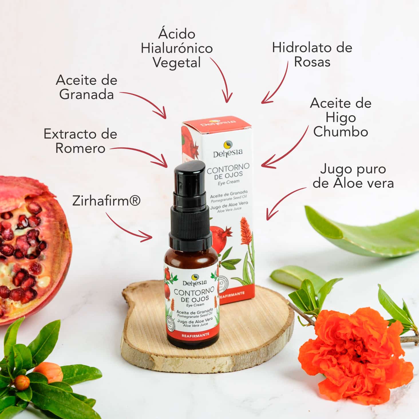 Dehesia Contorno de Ojos BIO Reafirmante de Granada y Aloe Vera 20ml