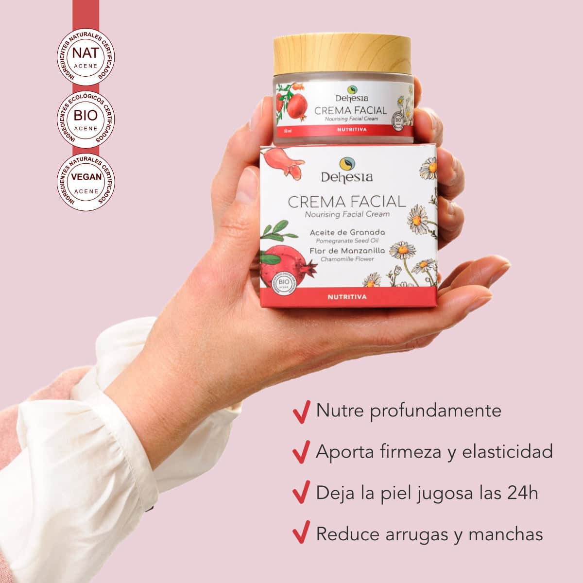 Dehesia Crema Facial Nutritiva BIO con Granada y Manzanilla 50ml