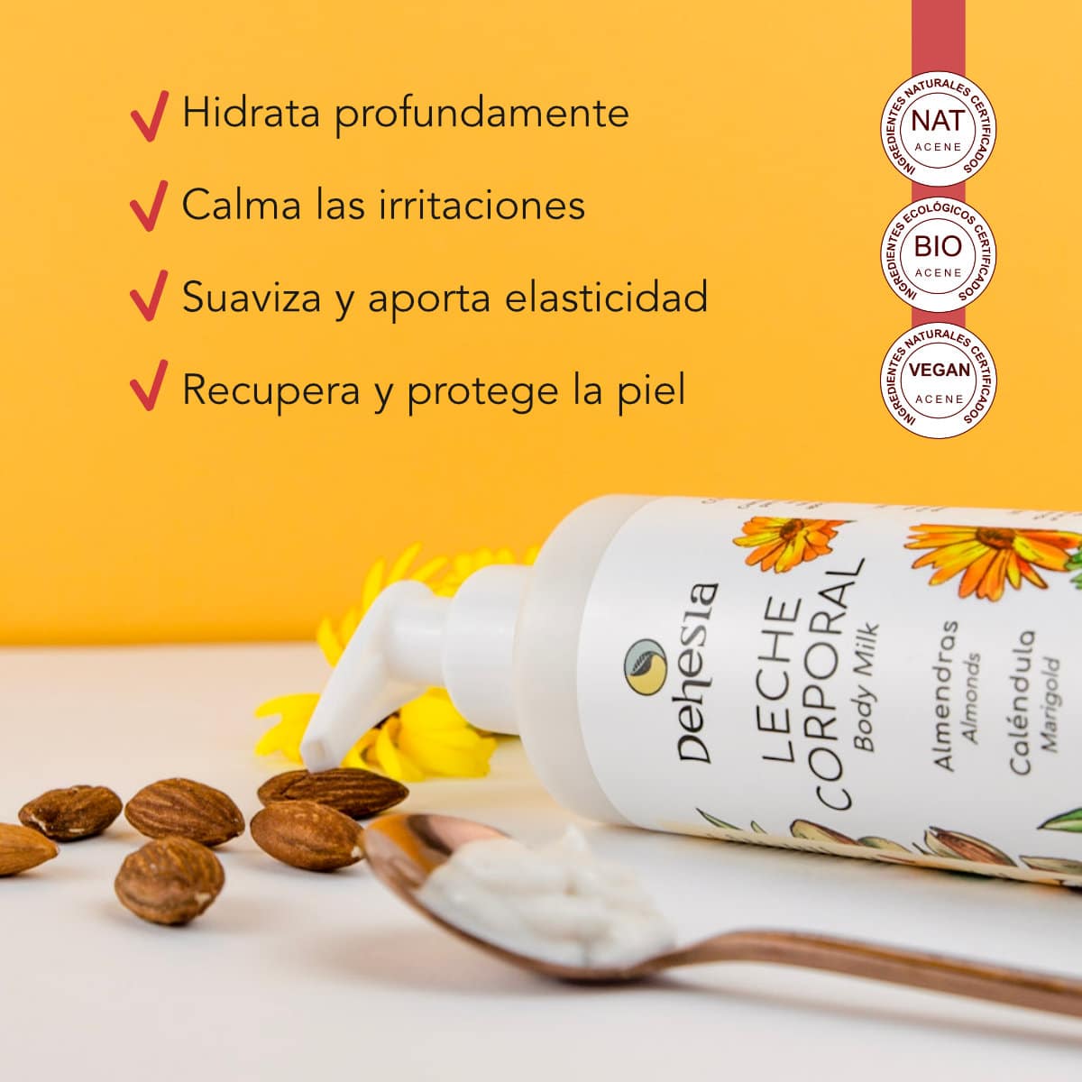 Dehesia Leche Corporal Hidratante BIO con Almendras y Caléndula 250ml