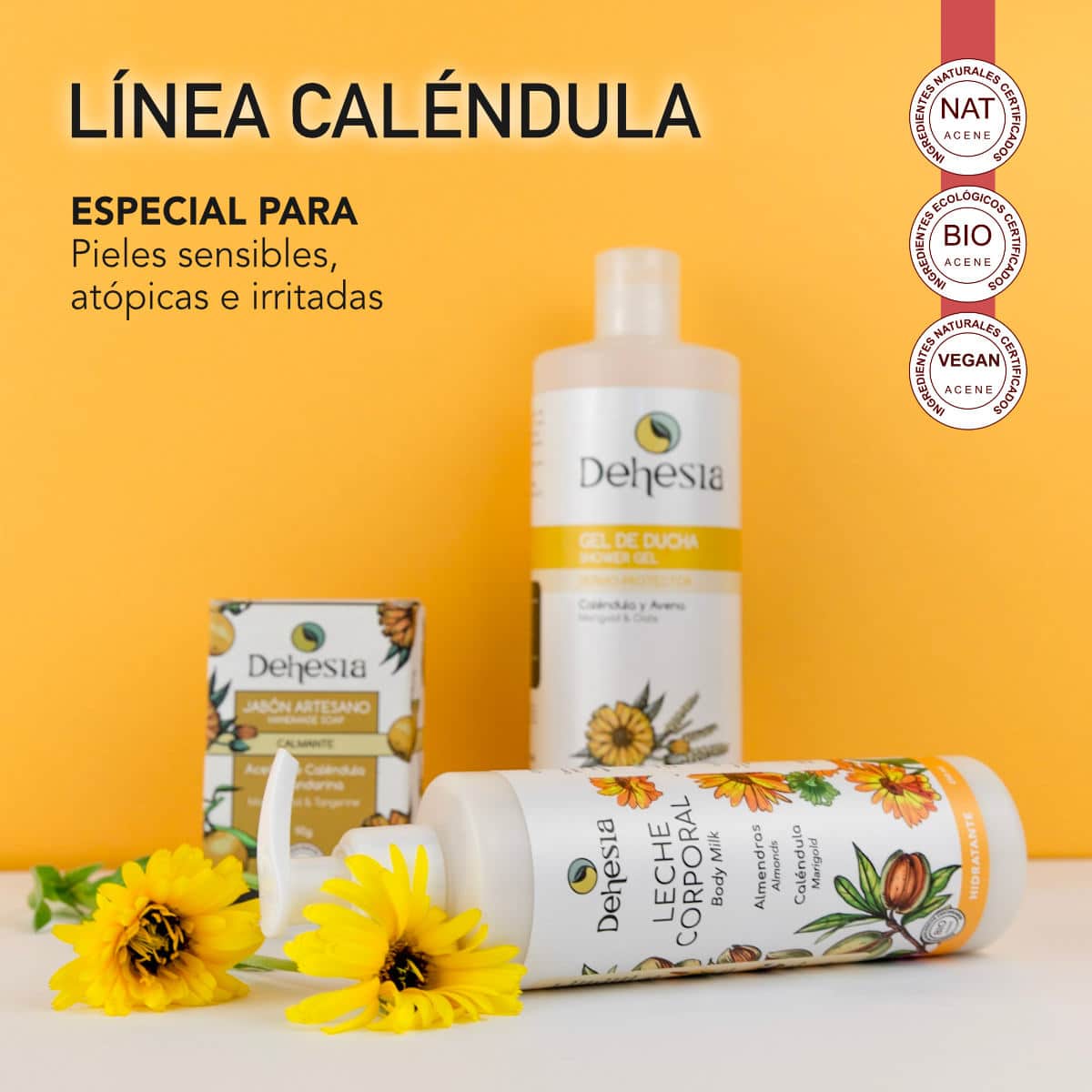 Dehesia Leche Corporal Hidratante BIO con Almendras y Caléndula 250ml