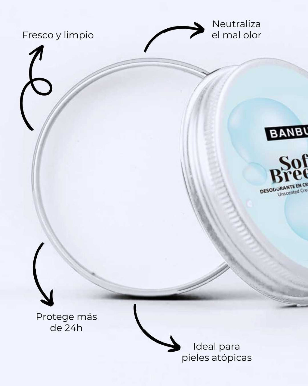 Banbu Desodorante Crema Soft Breeze 60g - BANBU - cosmética natural