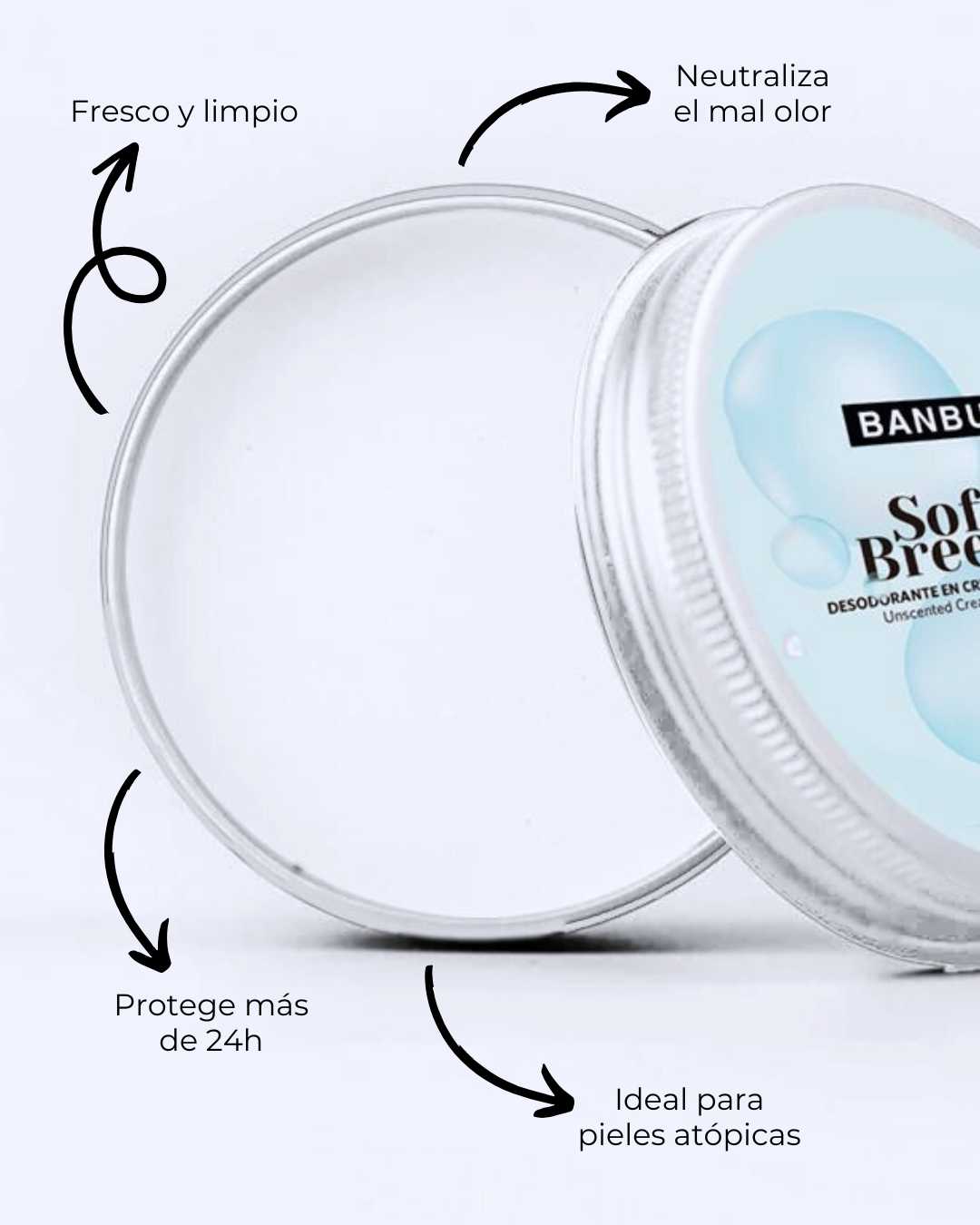 Banbu Desodorante Crema Soft Breeze 60g - BANBU - cosmética natural