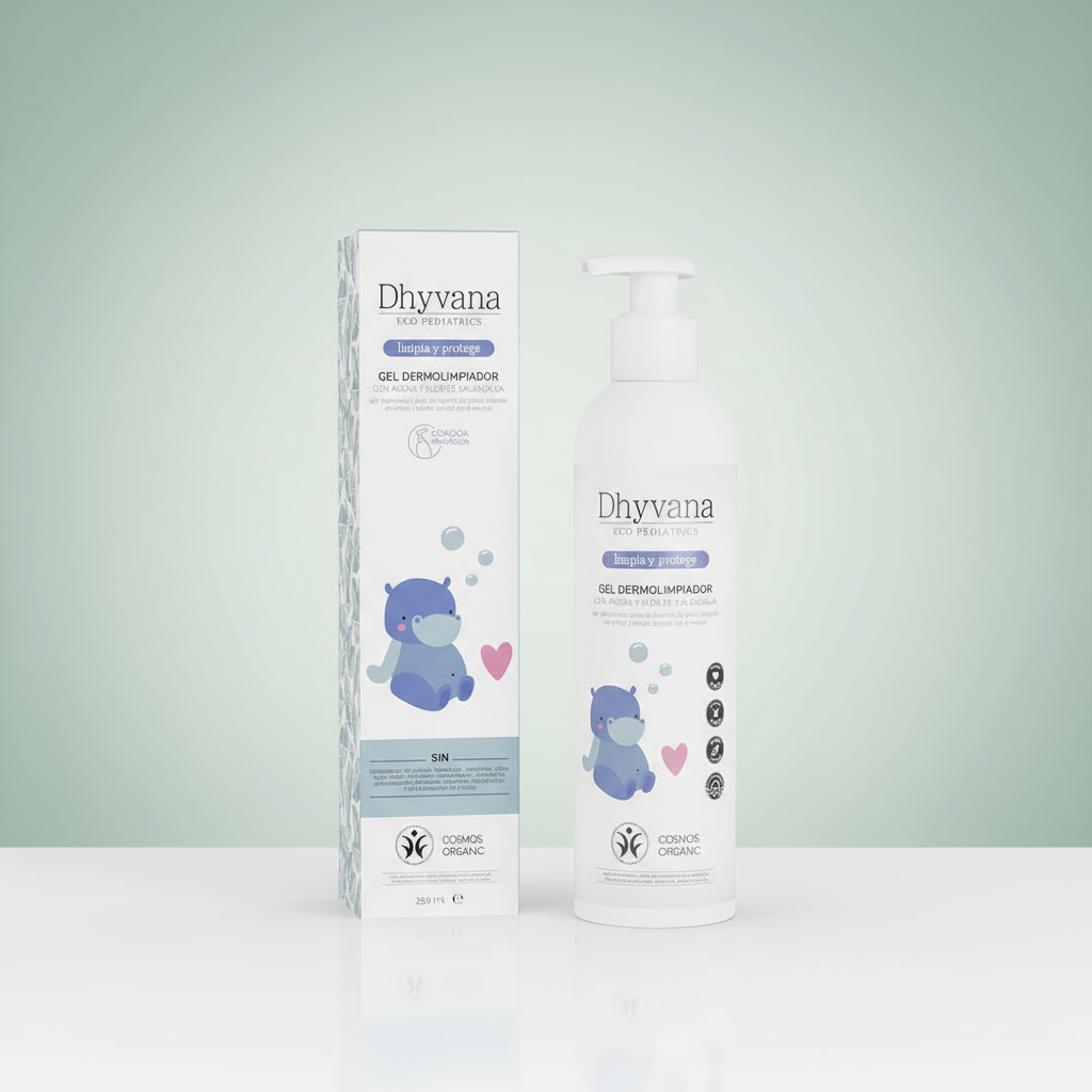Dhyvana Gel Dermolimpiador con Avena y Flor de Caléndula Eco Pediatrics 250ml