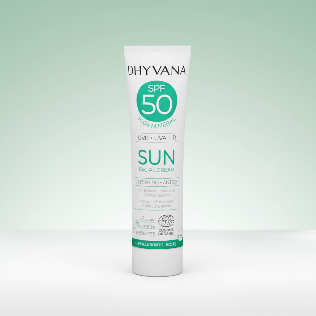 Dhyvana Protector Solar SPF50 Anti-Edad y Antiox ECO 50ml