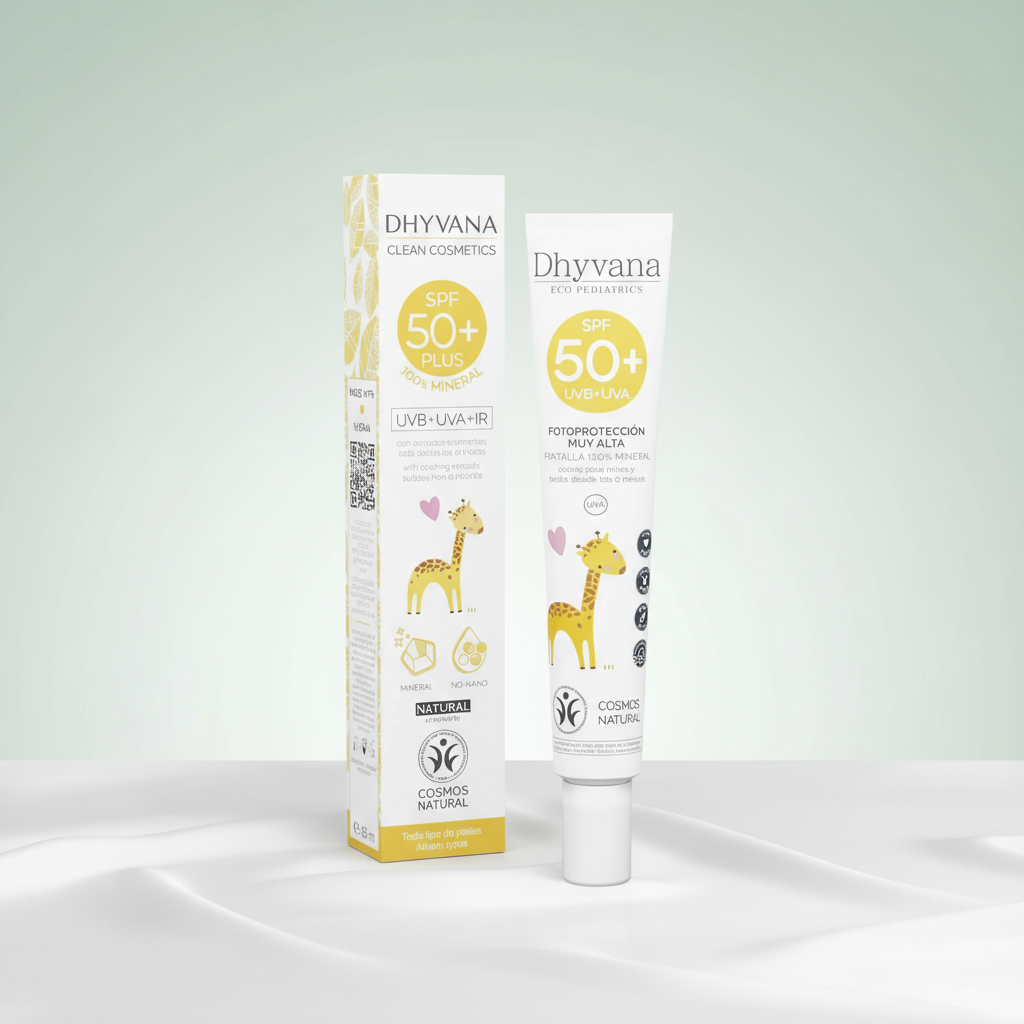 Dhyvana Protector Solar SPF50+ Mineral para Niños y Bebes 50ml