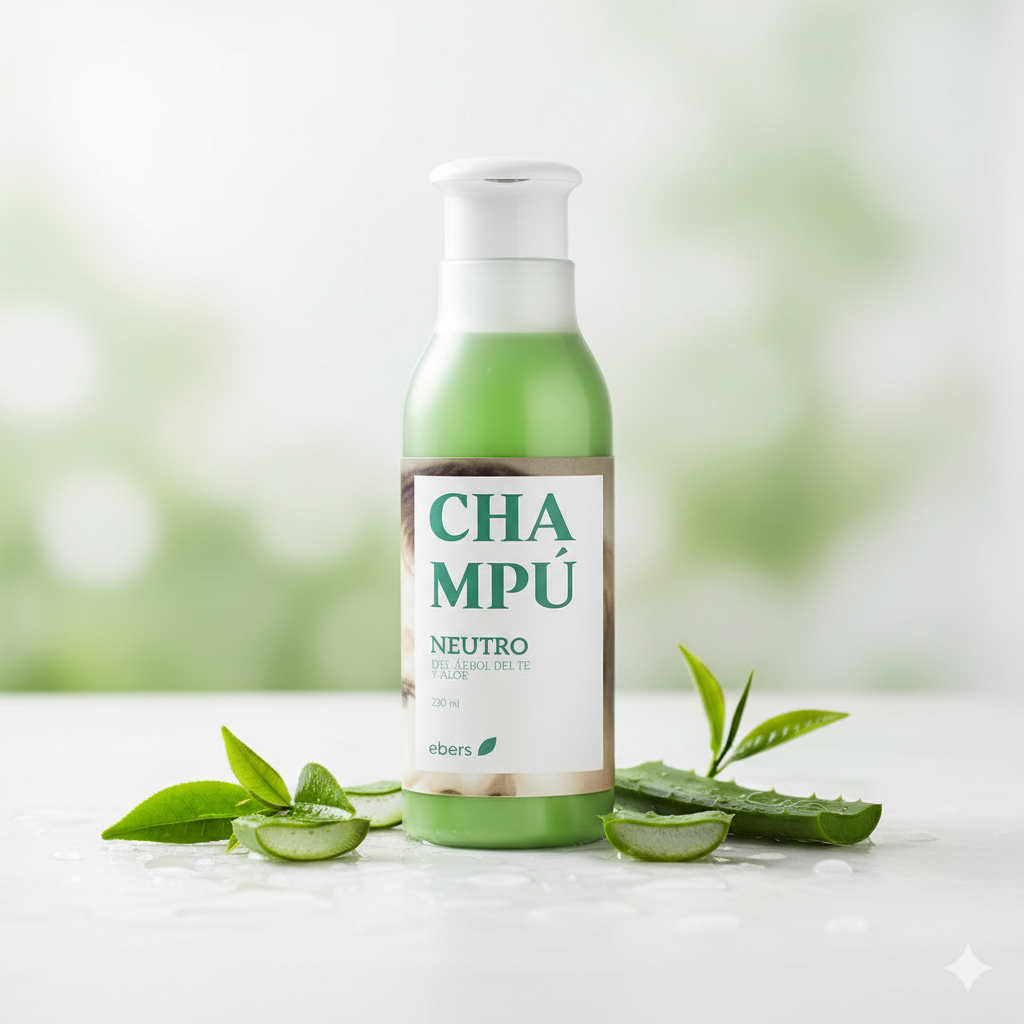 Ebers Champu del Arbol del Te y Aloe Vera 250ml