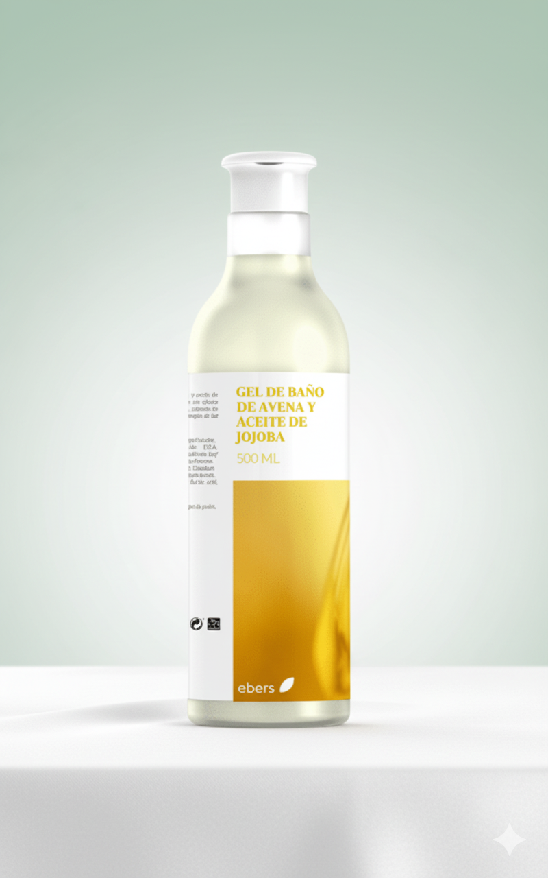 Ebers Gel de Baño Avena y Jojoba 500ML