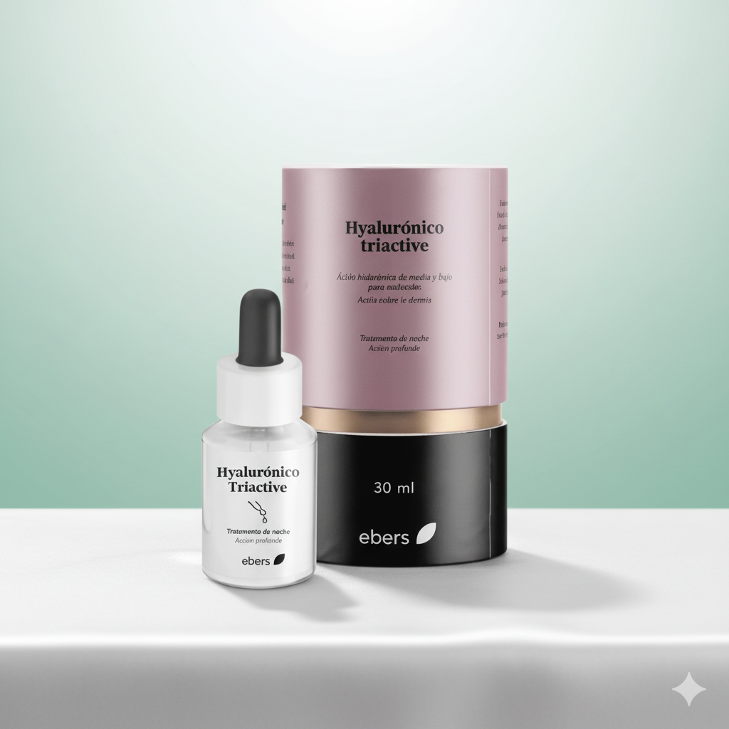 Ebers Hyaluronico Triactive con Acido Hialuronico de Medio y Bajo Peso Molecular 30 ml
