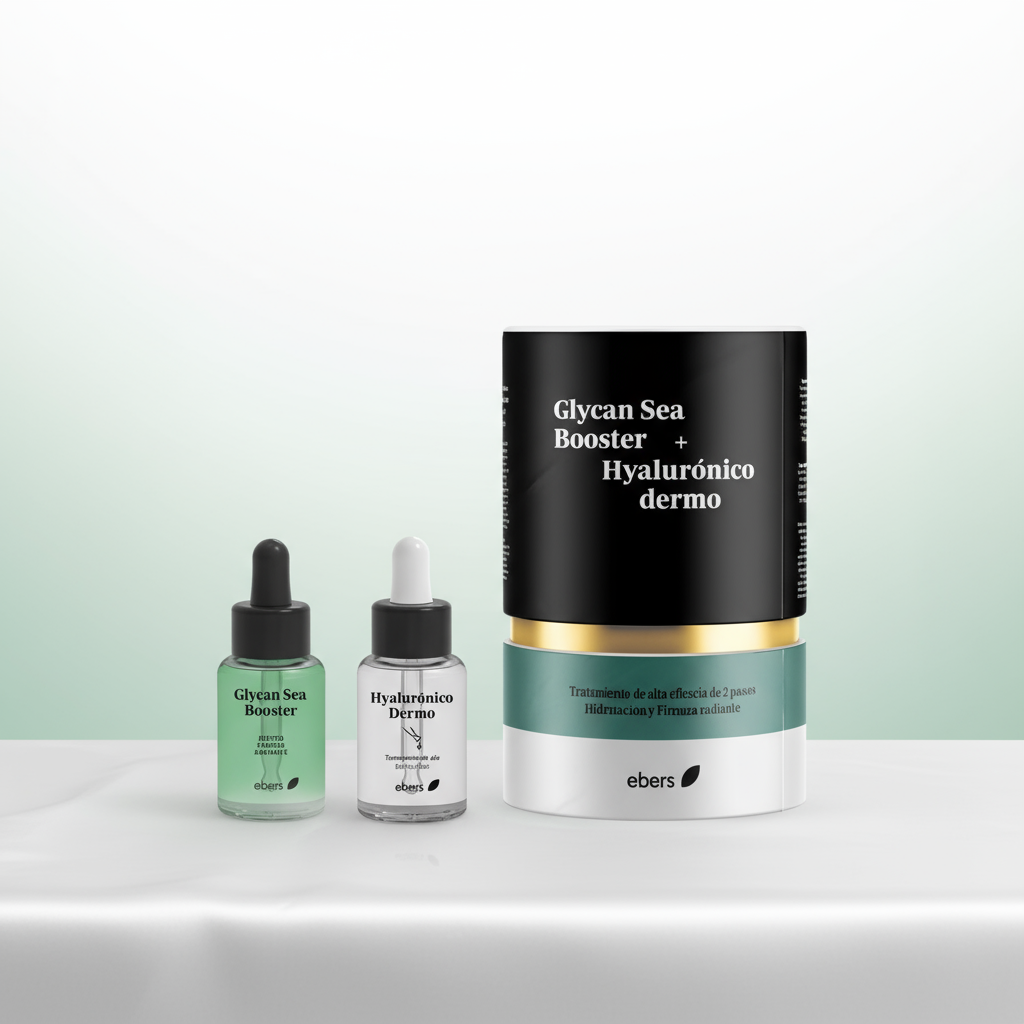 Ebers Tratamiento Hidratación y Firmeza radiante: Glycan Sea Booster + Hyalurónico Dermo