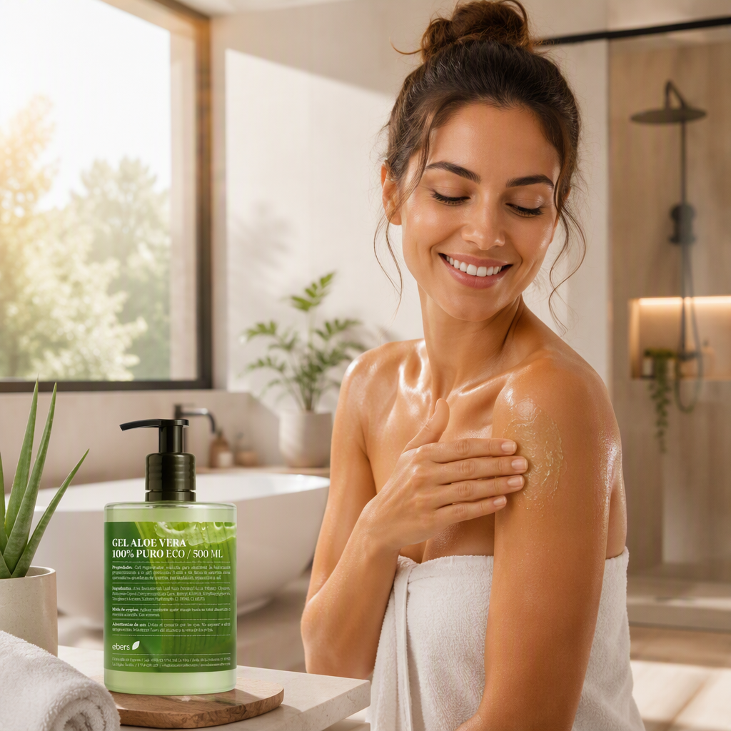 Ebers Gel Aloe Vera 100% Puro Eco con Dosificador 500ml - EBERS - cosmética natural