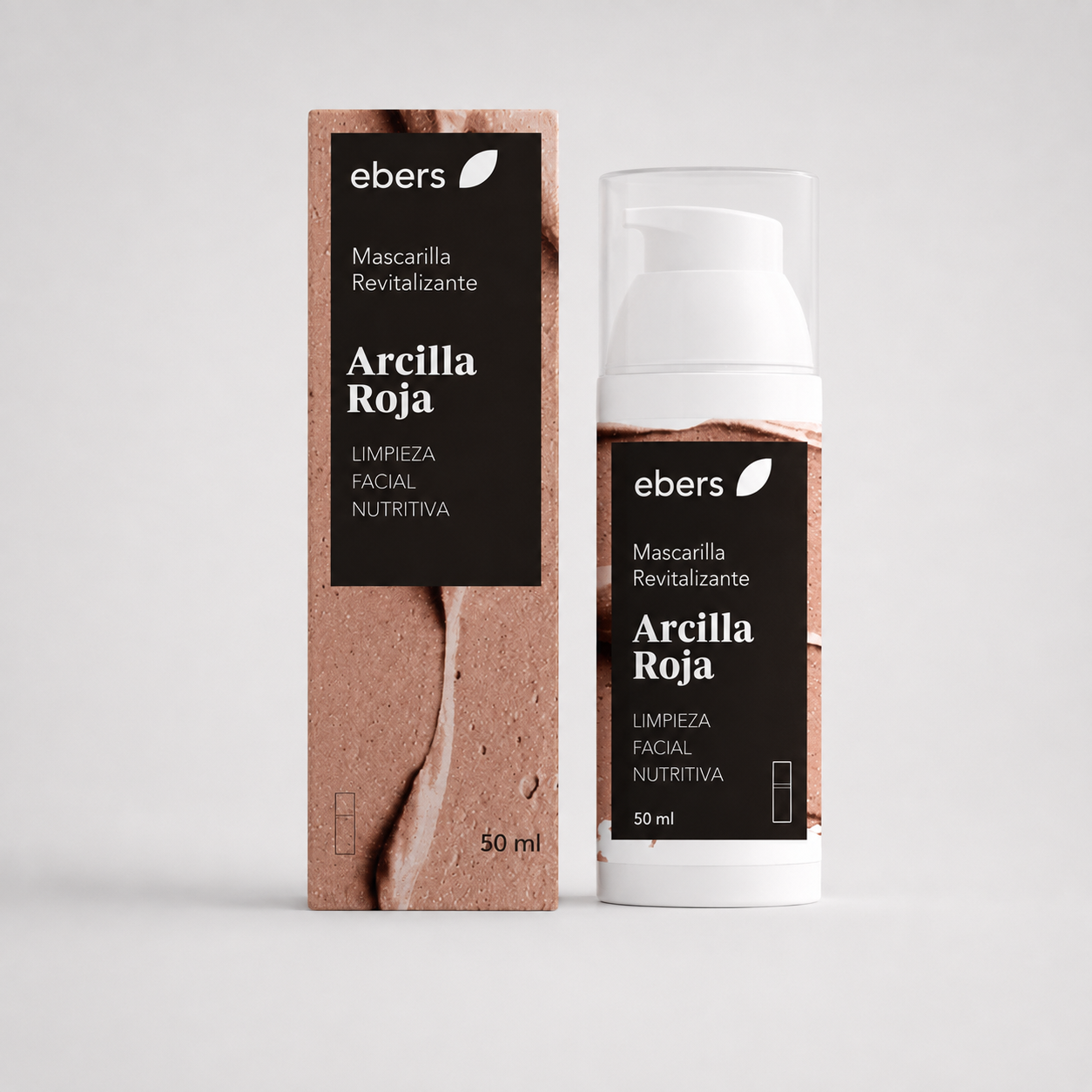 Ebers Mascarilla Revitalizante con Arcilla Roja 50ml - EBERS - cosmética natural