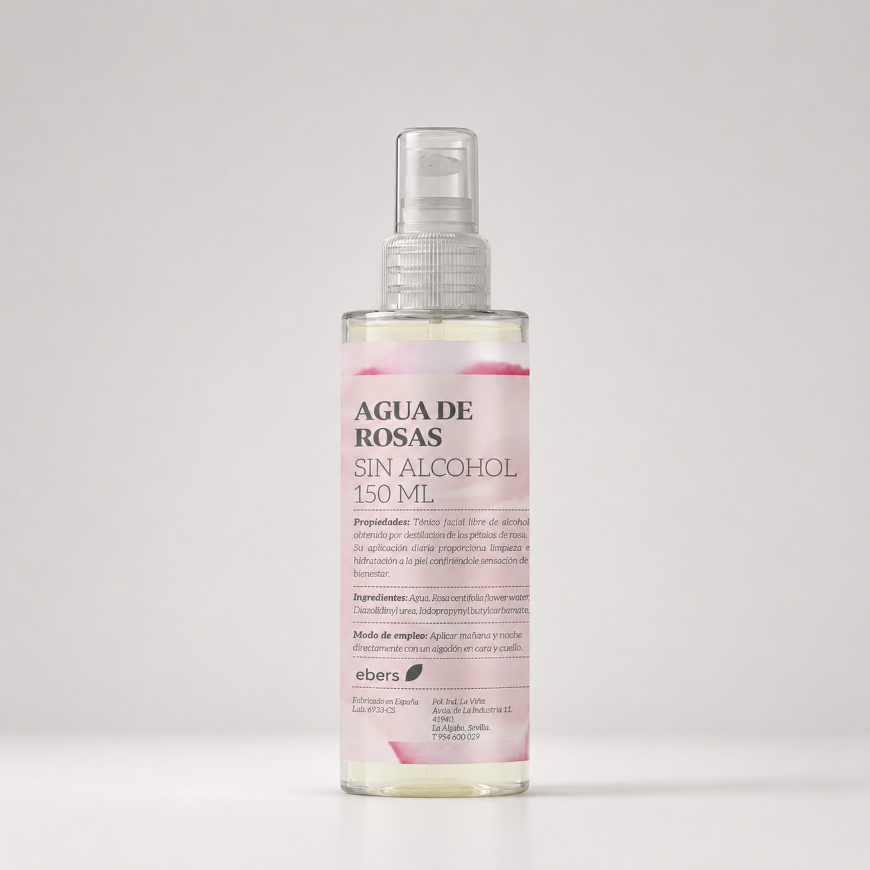 Ebers Agua de Rosas Sin Alcohol Spray 150ml - EBERS - cosmética natural