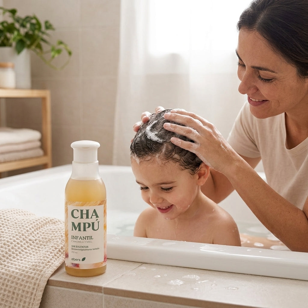 Ebers Champu Infantil Camomila y Miel 250ml - EBERS - cosmética natural