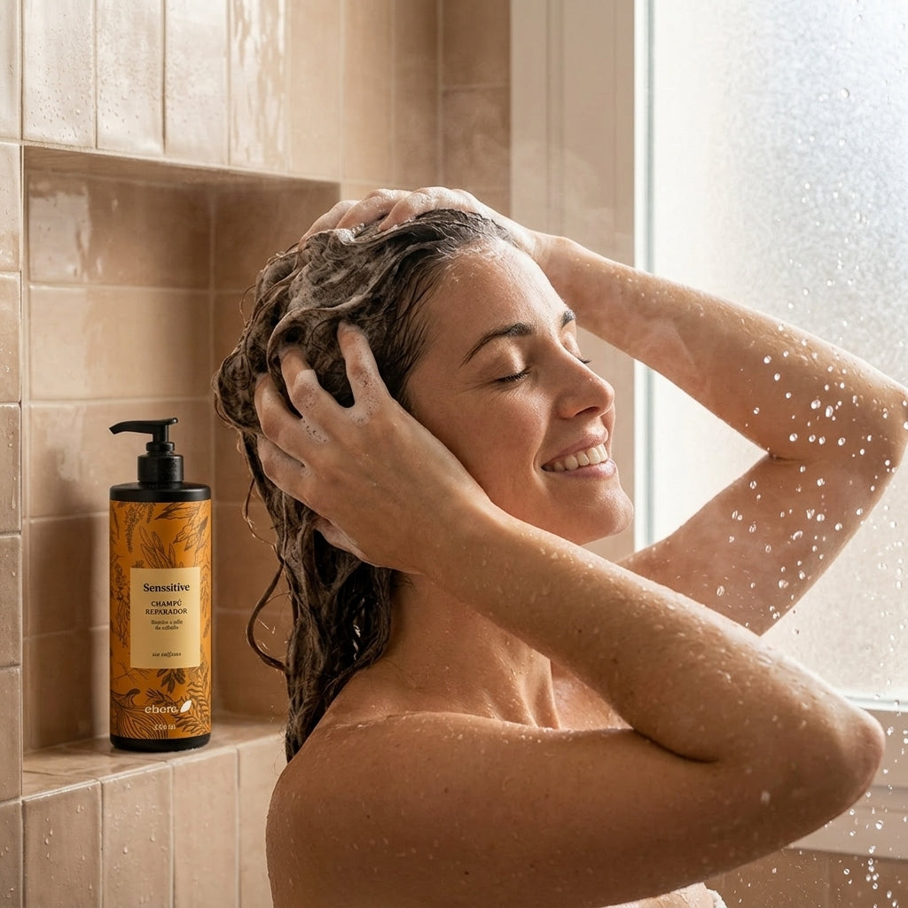 Ebers Champu Sin Sulfatos Reparador con Biotina y Cola de Caballo 250ml - EBERS - cosmética natural