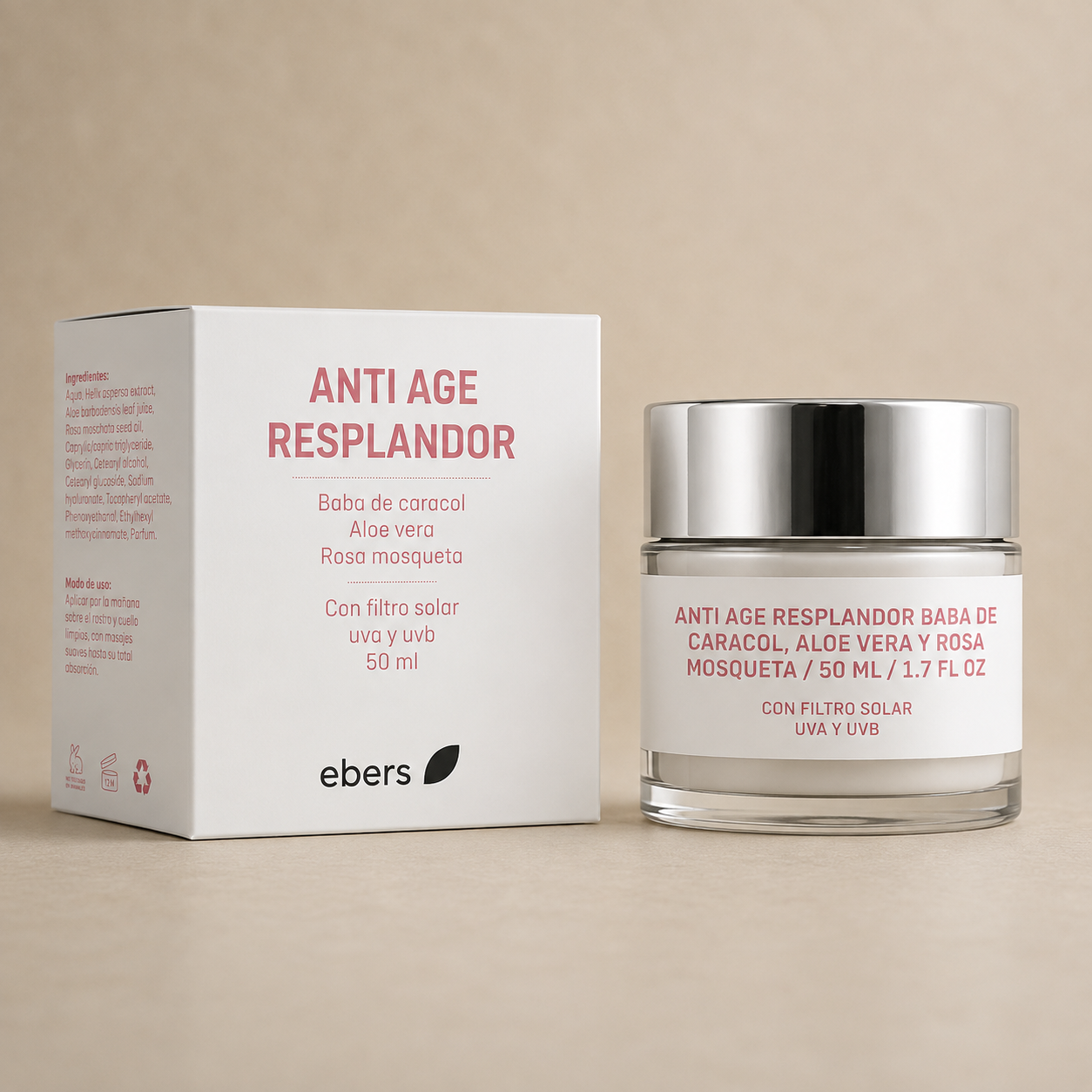 Ebers Crema Anti-Edad Resplandor FPS15 50ml
