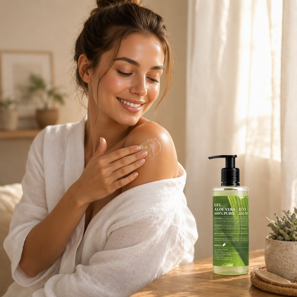 Ebers Gel Aloe Vera 100% Puro ECO con Dosificador 250ML - EBERS - cosmética natural