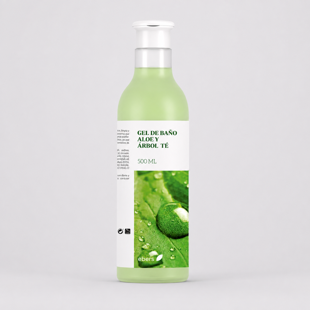 Ebers Gel de Baño con Aloe Vera y Arbol de Te 500ml - EBERS - cosmética natural