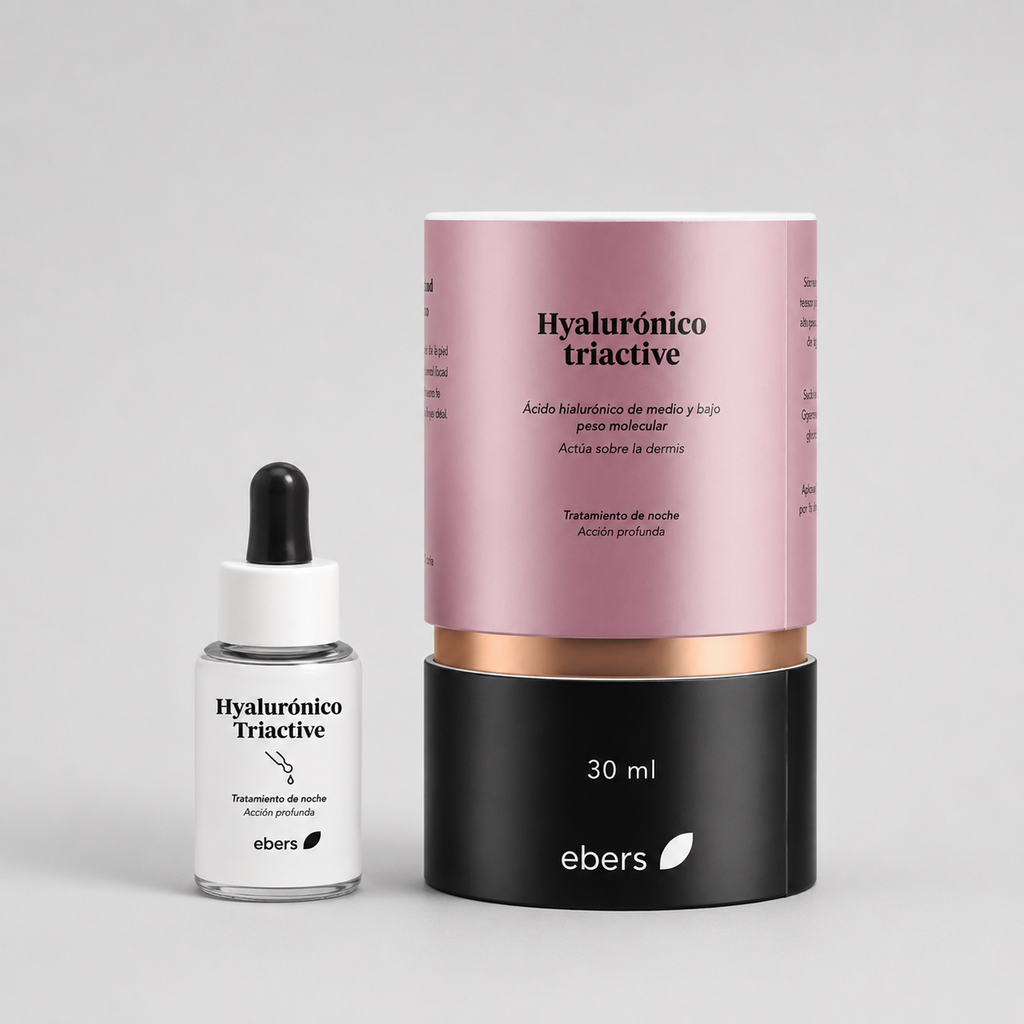 Ebers Hyaluronico Triactive con Acido Hialuronico de Medio y Bajo Peso Molecular 30ml - EBERS - cosmética natural