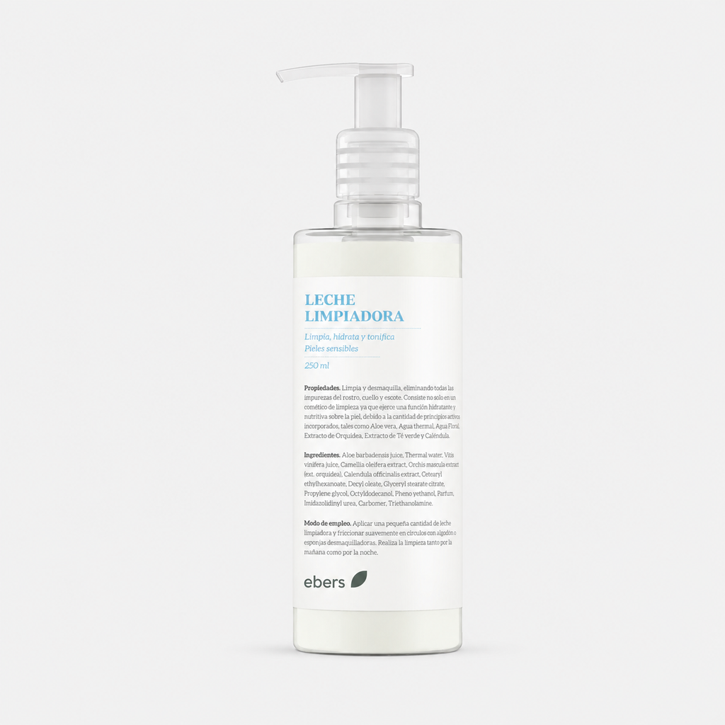 Ebers Leche Limpiadora Hidratante 250ml - EBERS - cosmética natural