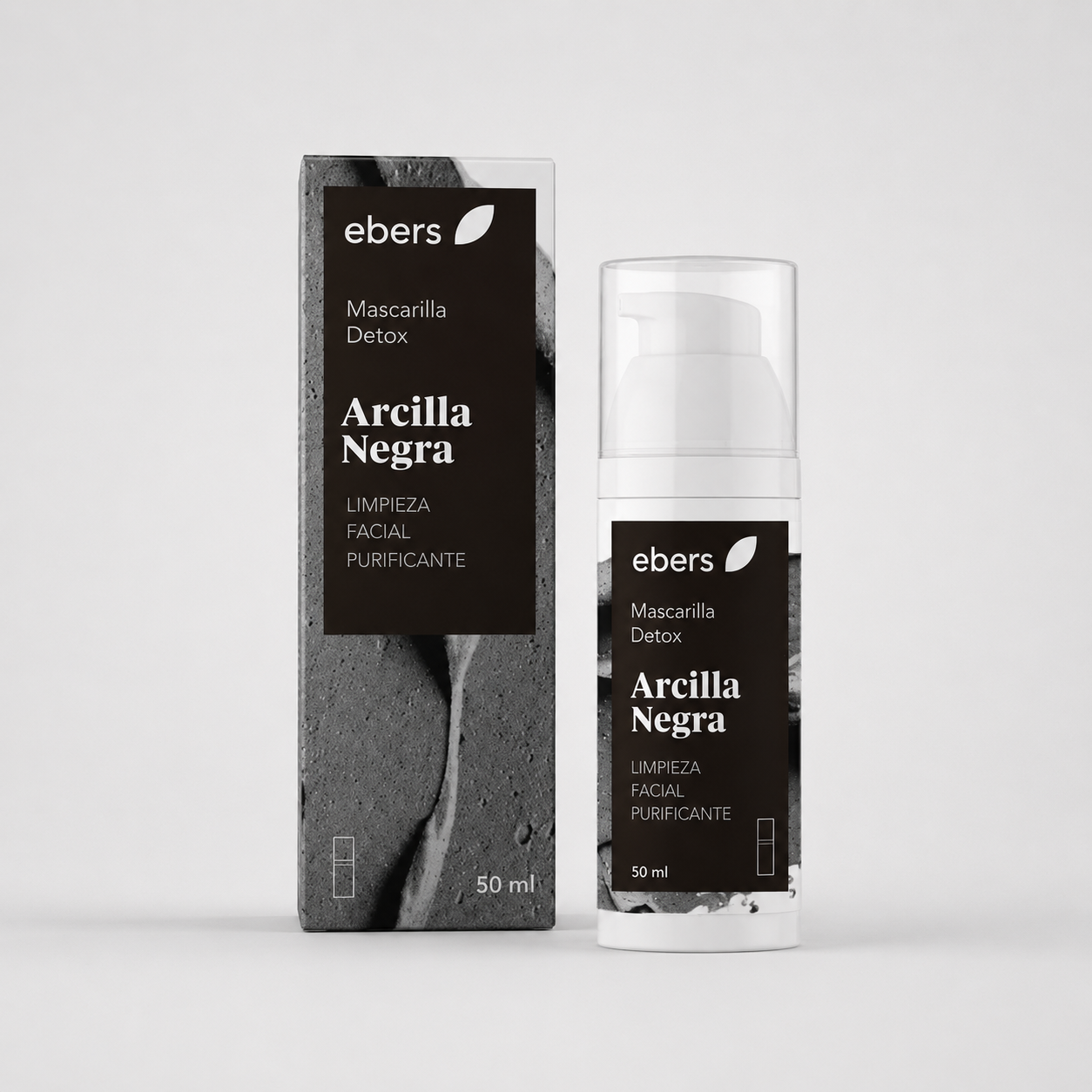 Ebers Mascarilla Detox con Arcilla Negra 50ml - EBERS - cosmética natural