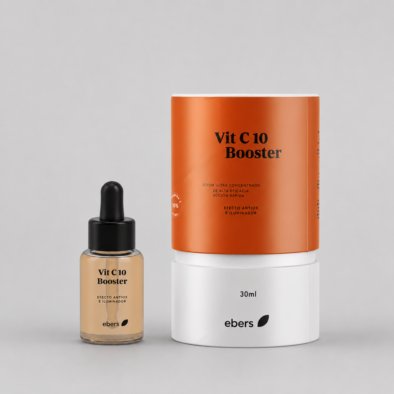 Ebers serumas su antioksidacinėmis ir šviesinimo savybėmis, vitaminas C, 10, stiprinantis 30 ml - EBERS - natūrali kosmetika