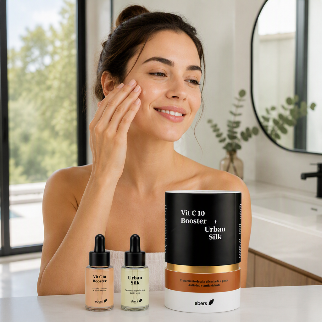 Ebers Tratamiento Antiedad y Antiox: Vit C 10 Booster + Urban Silk - EBERS - cosmética natural