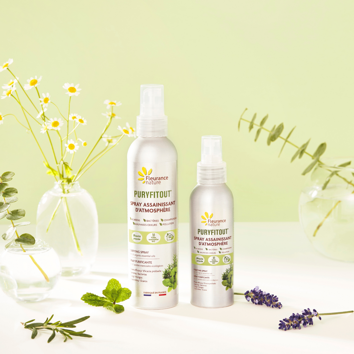 Fleurance Nature Spray Purificante de Ambiente con 30 Aceites Esenciales Bio 200ml - FLEURANCE NATURE - cosmética natural