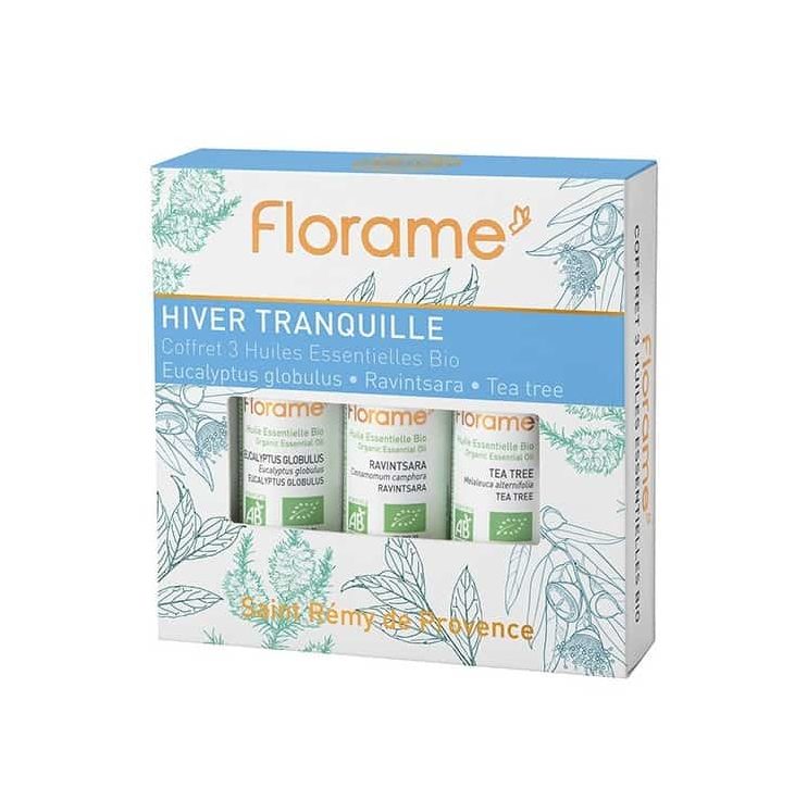Florame Caja Tranquilidad Invernal - Eucaliptus  , Ravintsara , Árbol del té