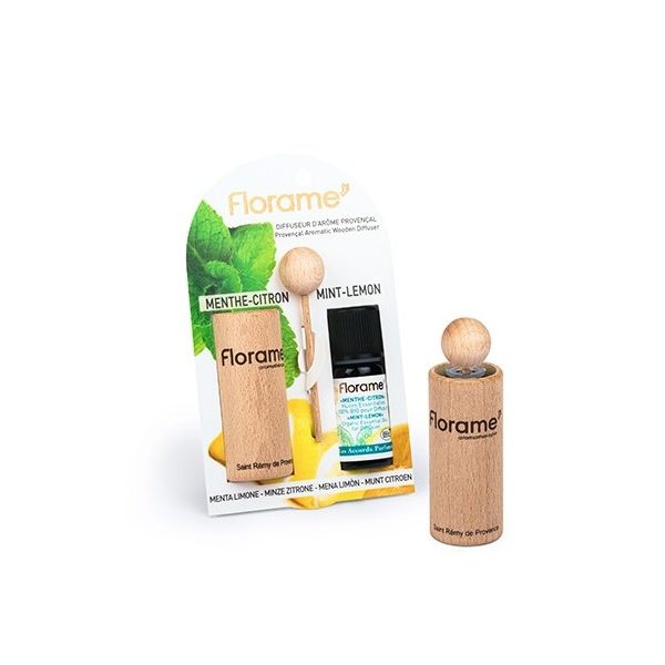 Florame Difusor Provenzal + Aceite Esencial de Menta y Limón