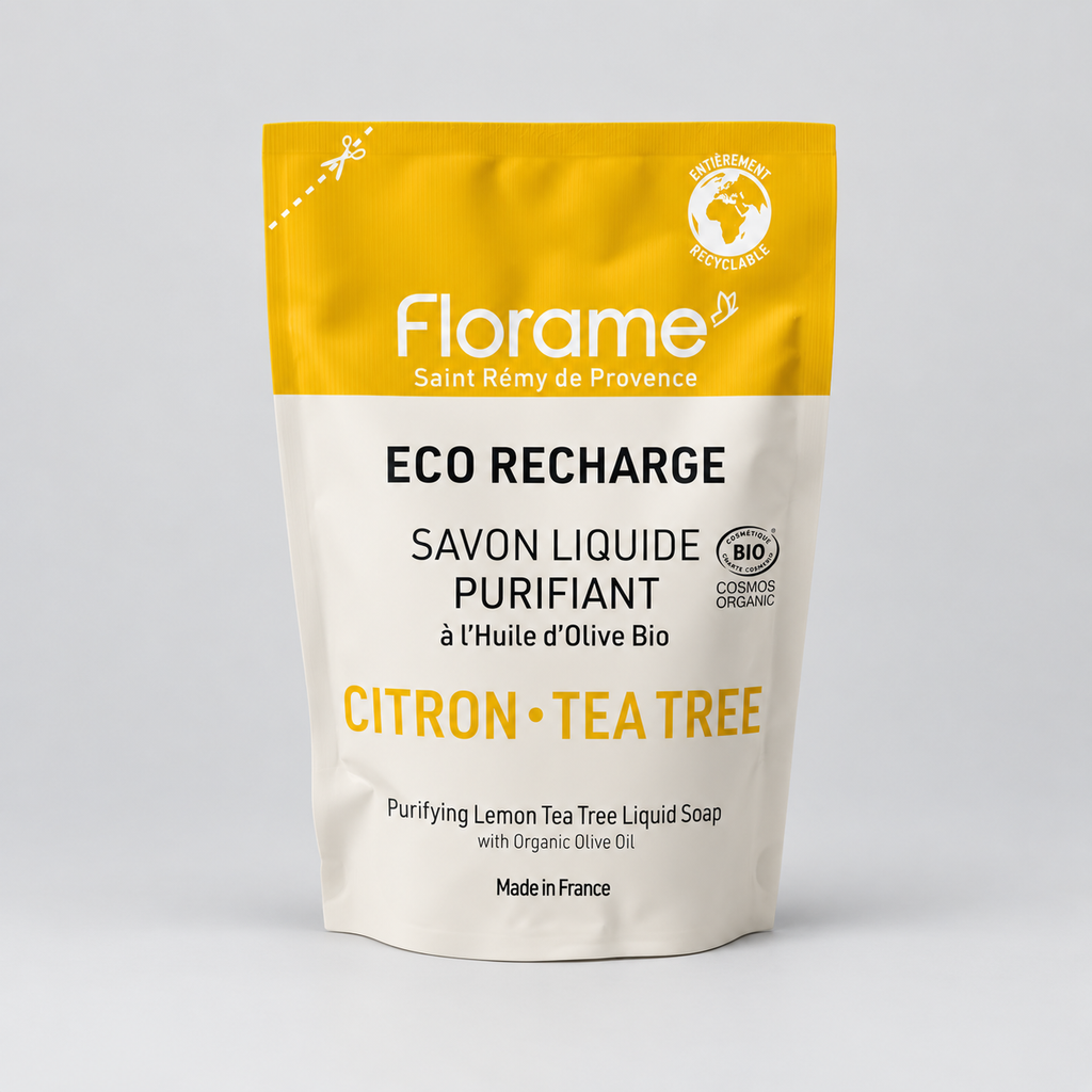 Florame Eco-Recarga Jabón Líquido de Limón y Árbol de Té 470ml - FLORAME - cosmética natural