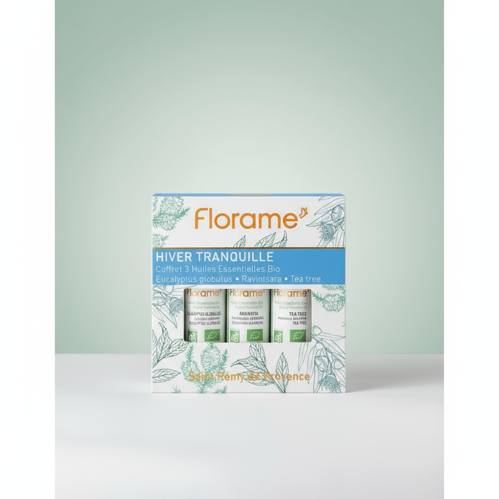 Florame Caja Tranquilidad Invernal - Eucaliptus  , Ravintsara , Árbol del té