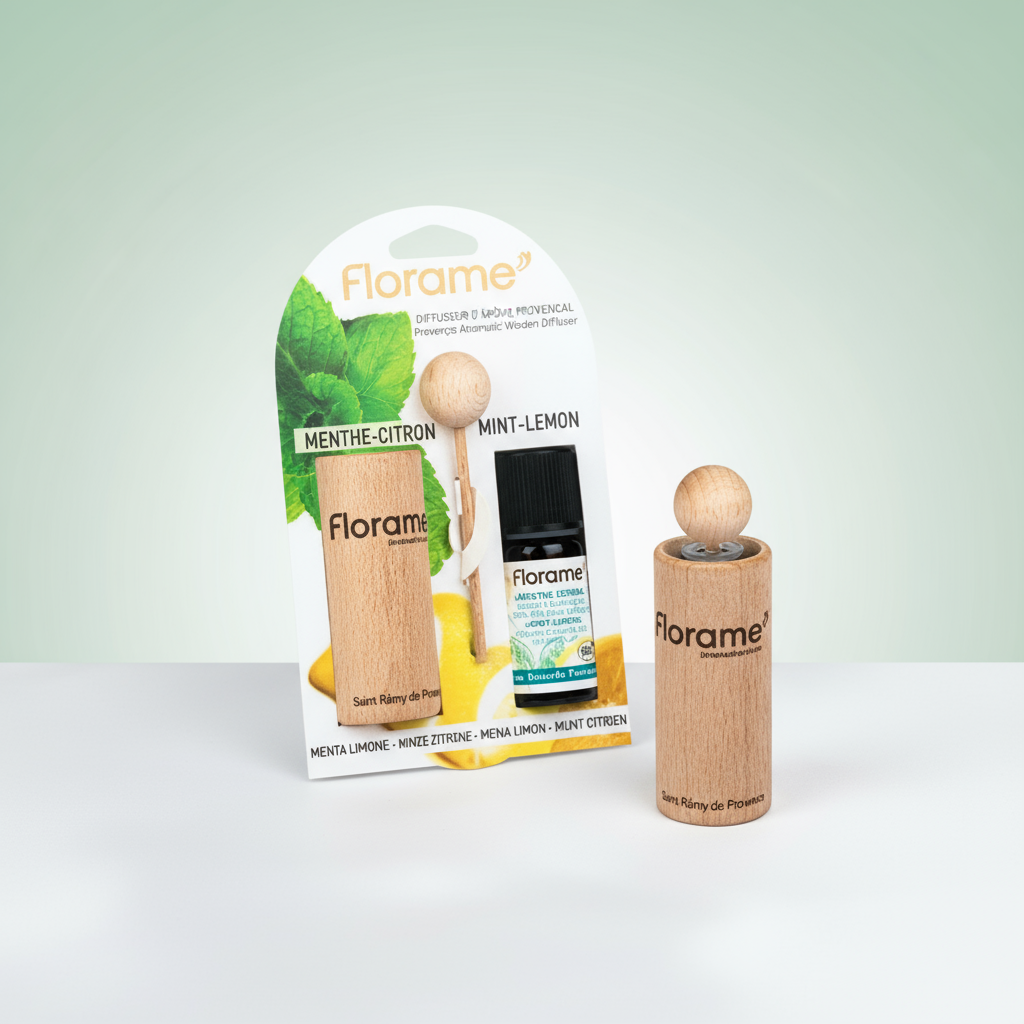 Florame Difusor Provenzal + Aceite Esencial de Menta y Limón