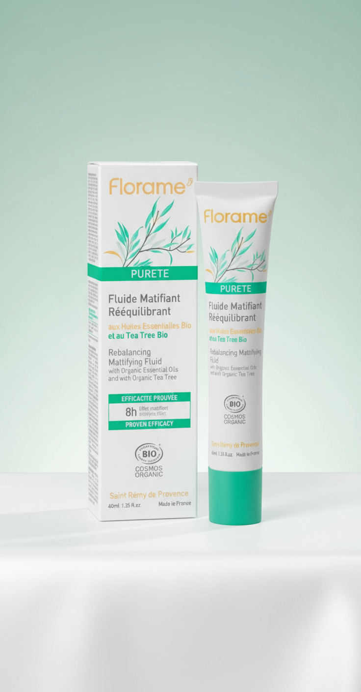 Florame Fluido Facial Matificante Reequilibrante Purete 40ml