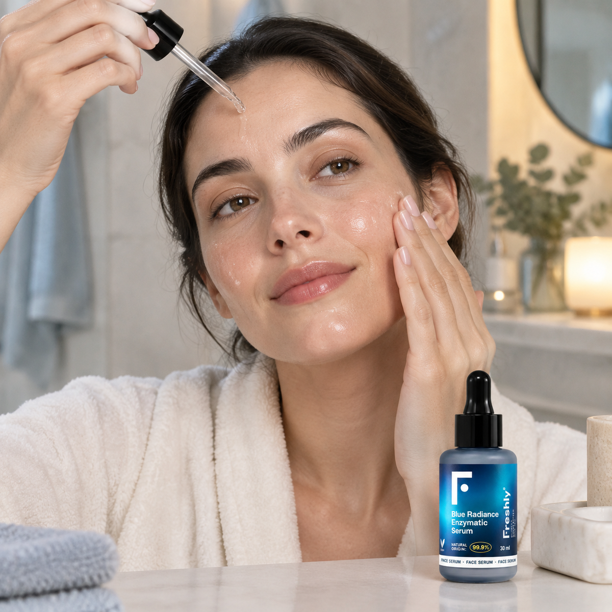 Freshly Cosmetics Blue Radiance Enzymatic Exfoliating Serum 30ml