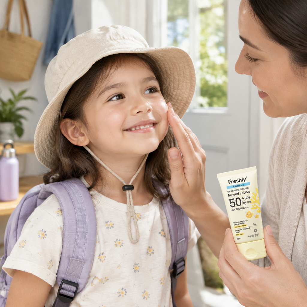 Freshly Cosmetics D+ Natural Suncare Pediatrics Mineral Lotion SPF50+ - FRESHLY COSMETICS - cosmética natural