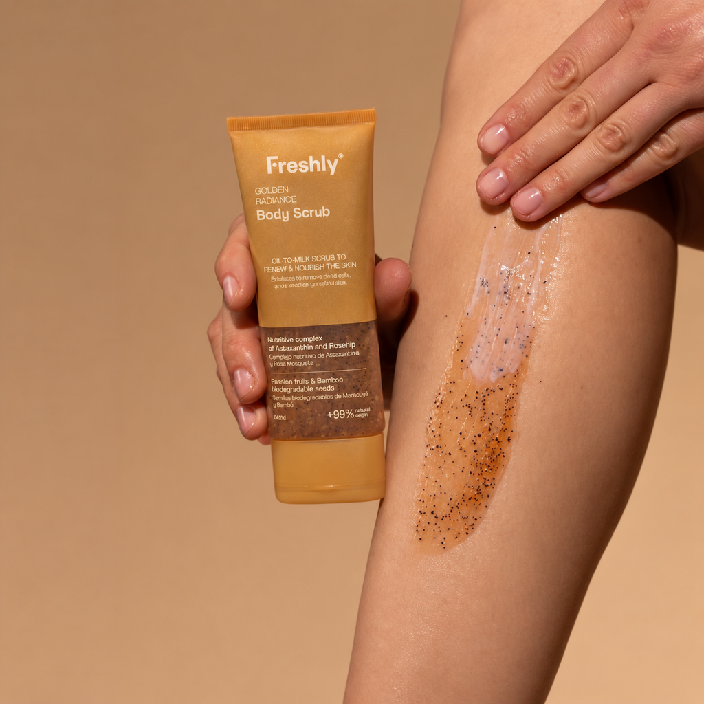 Freshly Cosmetics Golden Radiance Body Scrub 100ml - FRESHLY COSMETICS - cosmética natural