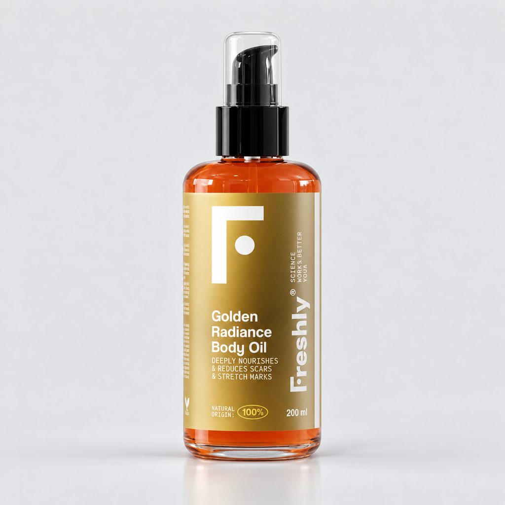 Freshly Cosmetics Golden Radiance Body Oil - FRESHLY COSMETICS - cosmética natural
