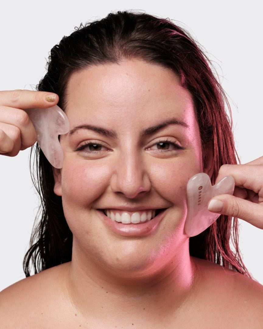 Banbu Gua Sha de Cuarzo Rosa - BANBU - cosmética natural