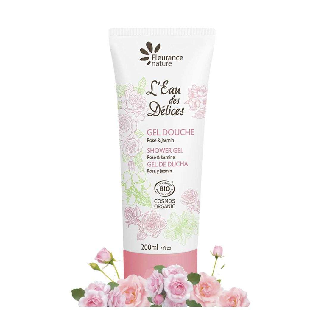 Fleurance Nature Gel de Ducha de Rosa y Jazmín 200ml - FLEURANCE NATURE - cosmética natural